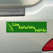 Voertuig met lage emissies bumpersticker (Op auto)