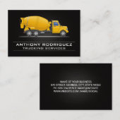 voertuig voor de bouw van beton visitekaartje (Voorkant / Achterkant)