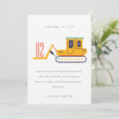 Voertuig voor het optrekken van de voorzijde van d bedankkaart (Staand voorkant)