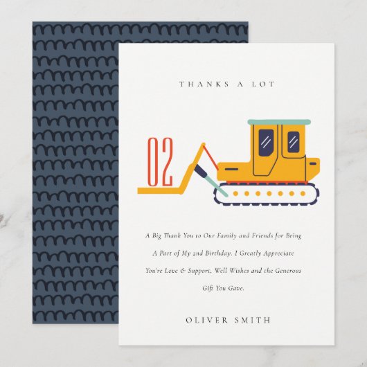 Voertuig voor het optrekken van de voorzijde van d bedankkaart (Voorkant / Achterkant)