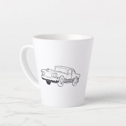 voertuigafbeelding latte mok (Linkerhoek)