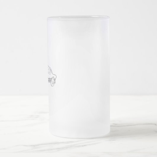 voertuigafbeelding matglas bierpul (Center)