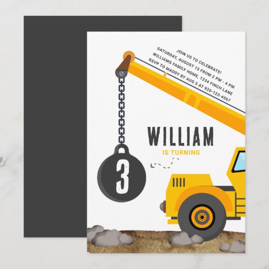 Voertuigbouwvacht op zaterdag kaart (Voorkant / Achterkant)