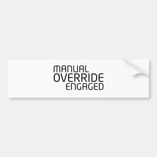 Voertuigcommando Minimalistisch Bumpersticker (Voorkant)