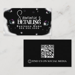 Voertuigdetailing QR-code  Visitekaartje