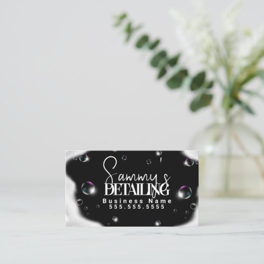 Voertuigdetails QR-code Visitekaartje (Staand voorkant)