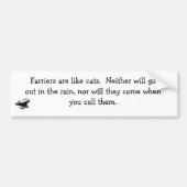 Voertuigen en katten met bumper bumpersticker (Voorkant)