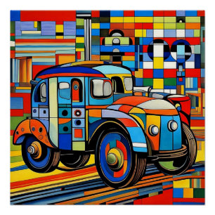 Voertuigen op wielen 3 perfect poster