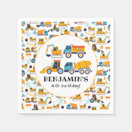 Voertuigen voor de bouw van vuilniswagens - Birthd Servet