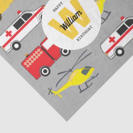 Voertuigen voor noodgevallen Verplaatsingsnaam Tissuepapier (Detail)