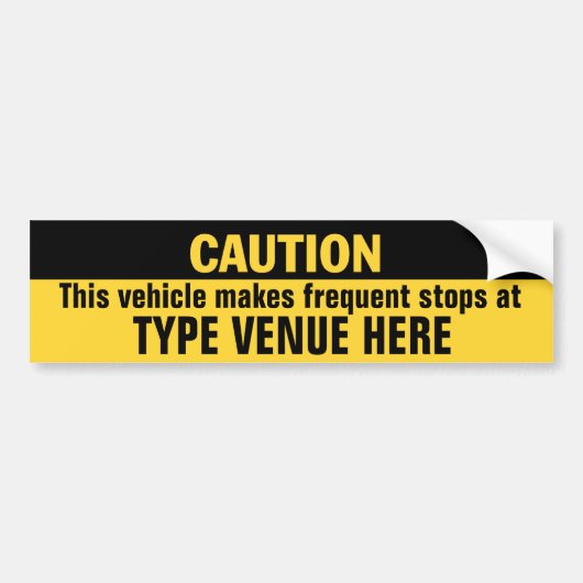 Voertuigmakerijen (aanpasbaar) bumpersticker (Voorkant)