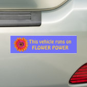 Voertuigmotor: blauw van de bumper, dit voertuig . bumpersticker (Op auto)