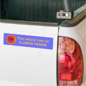 Voertuigmotor: blauw van de bumper, dit voertuig . bumpersticker (Op Truck)