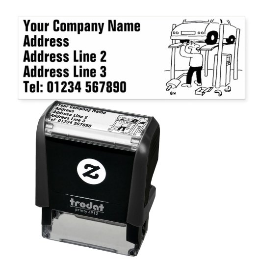 Voertuigreparaties & onderhoud garage  zelfinktende stempel