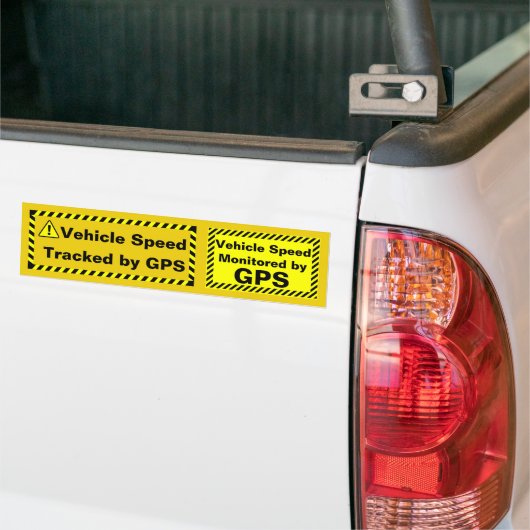 Voertuigsnelheid bewaakt door GPS Dual Sticker (Op Truck)
