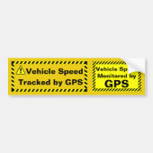 Voertuigsnelheid bewaakt door GPS Dual Sticker (Voorkant)