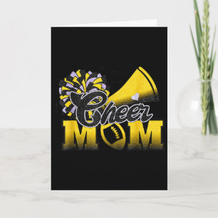 Voet Cheer Moeder Grootste Fan Cheerleader Zwart G Kaart