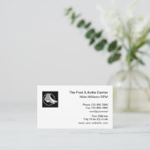 Voet en ankle Podiatrist Visitekaartje (Staand voorkant)