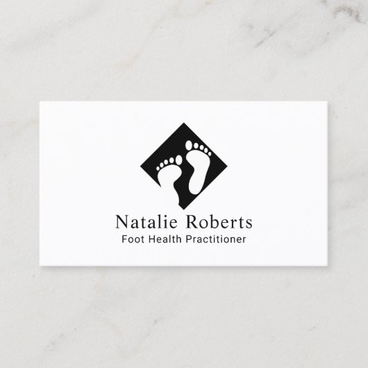 Voet Gezondheidszorgbeoefenaar Massage Spa minimaa Visitekaartje (Voorkant)
