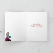 Voet in de Kaart van de Grap van het Nieuwjaar van (Binnen)