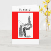 Voet in de mond, sorry! kaart (Gele Bloem)