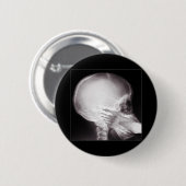 Voet in Mouth (voeg jouw tekst toe) Ronde Button 5,7 Cm (Voorkant /achterkant)