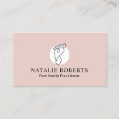 Voet Massage Therapeut Podiatrist Spa Minimalist Visitekaartje (Voorkant)