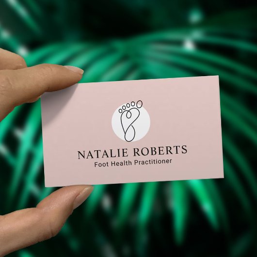 Voet Massage Therapeut Podiatrist Spa Minimalist Visitekaartje