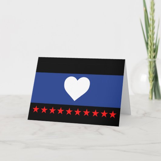 Voet Pride Vlag Feestdagen Kaart (Voorkant)
