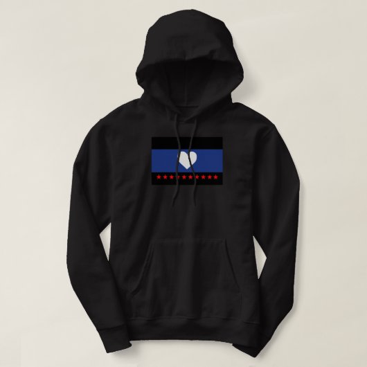 Voet Pride Vlag Hoodie (Design voorkant)