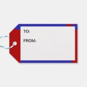 Voet Pride Vlag (Voetafdruk) Cadeaulabel (Achterkant Horizontaal)