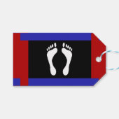 Voet Pride Vlag (Voetafdruk) Cadeaulabel (Voorkant (Horizontaal))