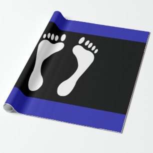 Voet Pride Vlag (Voetafdruk) Cadeaupapier