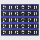 Voet Pride Vlag (Voetafdruk) Cadeaupapier (Vlak)