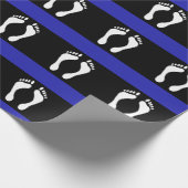 Voet Pride Vlag (Voetafdruk) Cadeaupapier (Hoek)