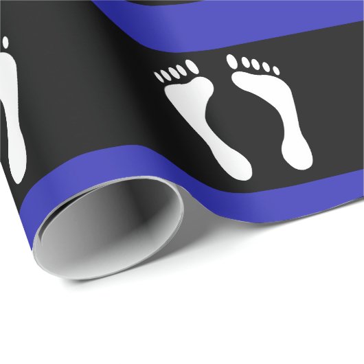 Voet Pride Vlag (Voetafdruk) Cadeaupapier (Rol Hoek)