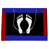 Voet Pride Vlag (Voetafdruk) Groot Cadeauzakje (Voorkant)