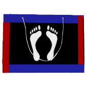 Voet Pride Vlag (Voetafdruk) Groot Cadeauzakje (Achterkant)