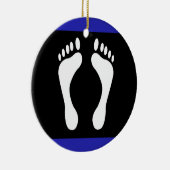 Voet Pride Vlag (Voetafdruk) Keramisch Ornament (Rechts)