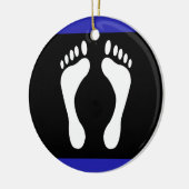 Voet Pride Vlag (Voetafdruk) Keramisch Ornament (Links)
