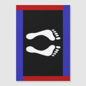 Voet Pride Vlag (Voetafdruk) Magnetische Uitnodiging (Voorkant)