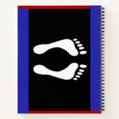 Voet Pride Vlag (Voetafdruk) Notitieboek (Achterkant)