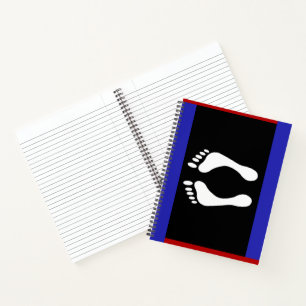 Voet Pride Vlag (Voetafdruk) Notitieboek
