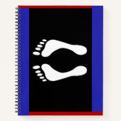 Voet Pride Vlag (Voetafdruk) Notitieboek (Voorkant)