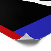 Voet Pride Vlag (Voetafdruk) Poster (Hoek)