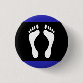 Voet Pride Vlag (Voetafdruk) Ronde Button 3,2 Cm (Voorkant)
