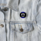 Voet Pride Vlag (Voetafdruk) Ronde Button 3,2 Cm (In situ)