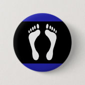 Voet Pride Vlag (Voetafdruk) Ronde Button 5,7 Cm (Voorkant)