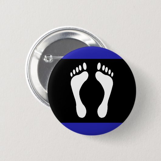 Voet Pride Vlag (Voetafdruk) Ronde Button 5,7 Cm (Voorkant /achterkant)
