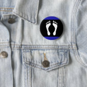 Voet Pride Vlag (Voetafdruk) Ronde Button 5,7 Cm (In situ)